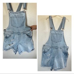 Light wash - Shorts Overalls - XL